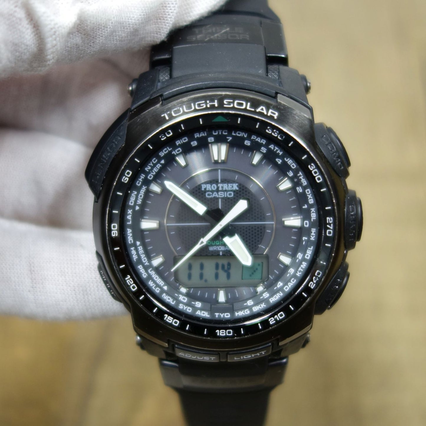 Casio Pro Trek Tough Mvt Solar Radio Wave Watch PRW-5100-1JF Outdoor Adventure Timepiece — Japan Import