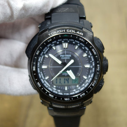 Casio Pro Trek Tough Mvt Solar Radio Wave Watch PRW-5100-1JF Outdoor Adventure Timepiece — Japan Import