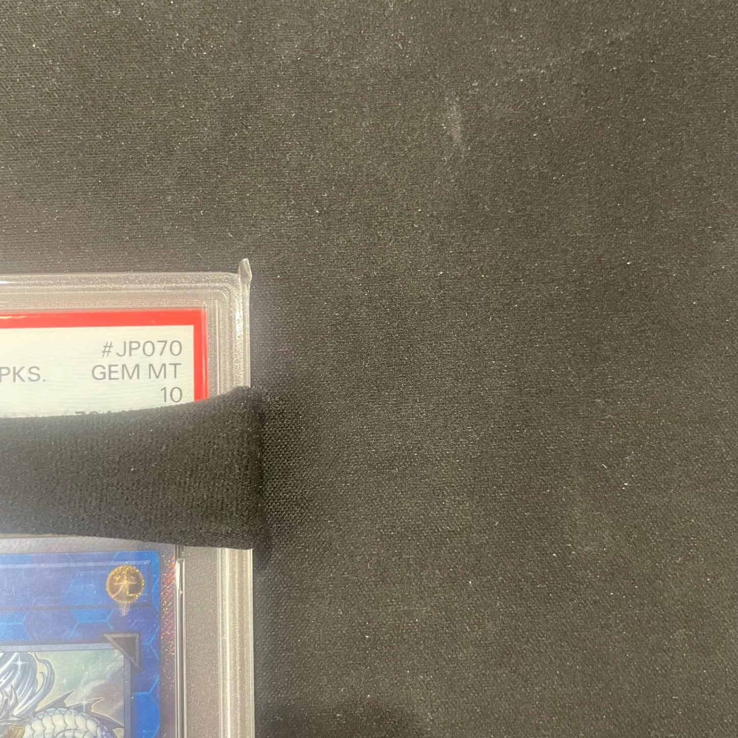 Yugioh Kamimitsu no Tenshinryu trading card graded PSA10 Extra Secret Rare EP19-JP070 A002