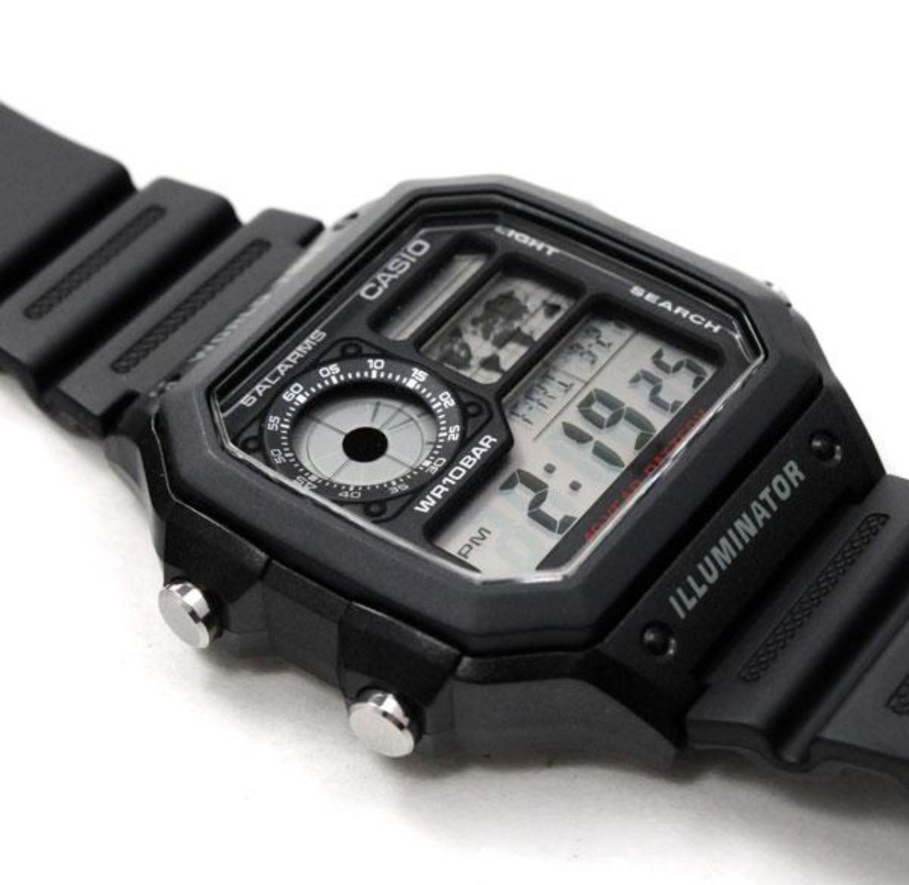 Casio Collection Multi-Function Digital Watch AE-1200WH-1AJH — Japan Import
