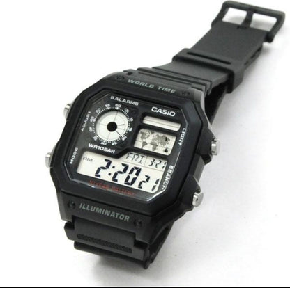 Casio Collection Multi-Function Digital Watch AE-1200WH-1AJH — Japan Import