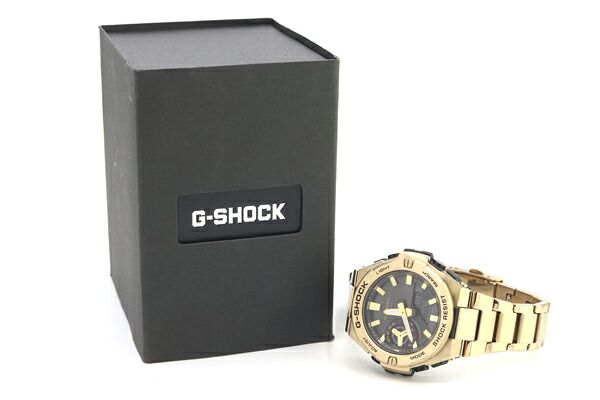 Casio G-Shock G-Steel GST-B500 Watch in Matte Gold Stainless Steel Quartz, Used