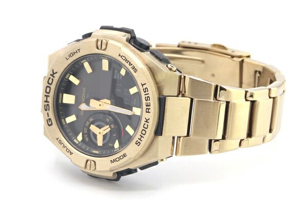Casio G-Shock G-Steel GST-B500 Watch in Matte Gold Stainless Steel Quartz, Used