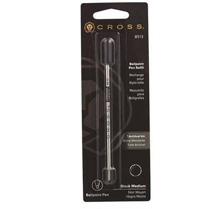 Cross Refill Pen Refills Pack of 6 Black Medium (8513) for Ballpoint Pens — Japan Import