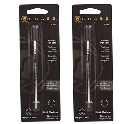 Cross Refill Pen Refills Pack of 6 Black Medium (8513) for Ballpoint Pens — Japan Import