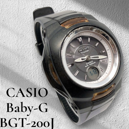 Casio Baby-G Tripper BGT-200J Radio Wave Solar Watch Gray Dial Unisex Works
