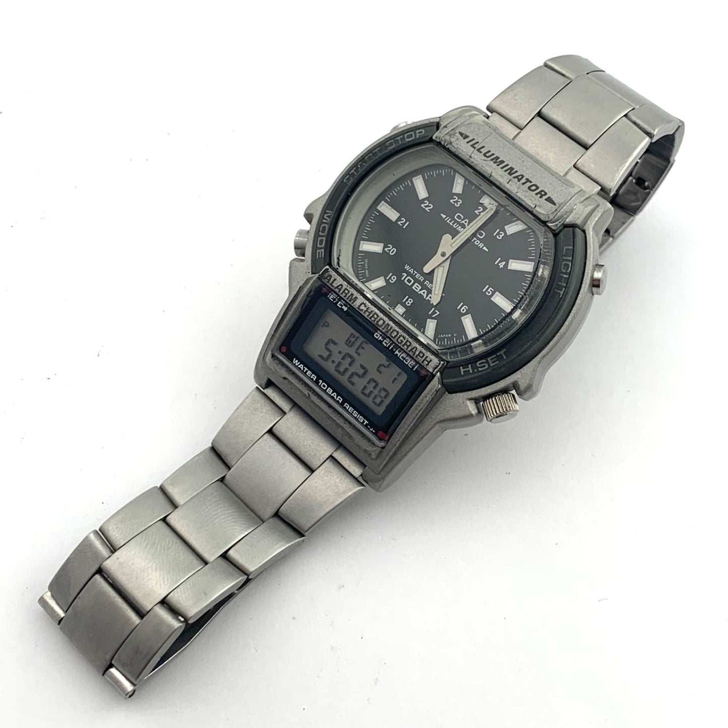 Casio Illuminator Model AW-61 Digital Analog Watch Body Only Japan Import