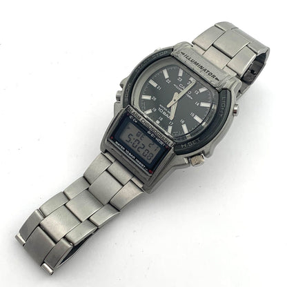 Casio Illuminator Model AW-61 Digital Analog Watch Body Only Japan Import