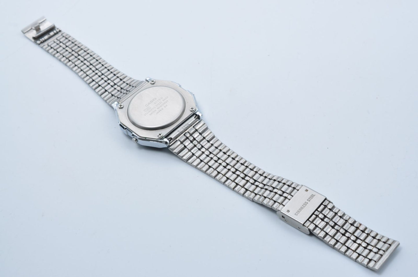 Casio A159W Quartz Digital Watch with Cutted Glass - Japan Import