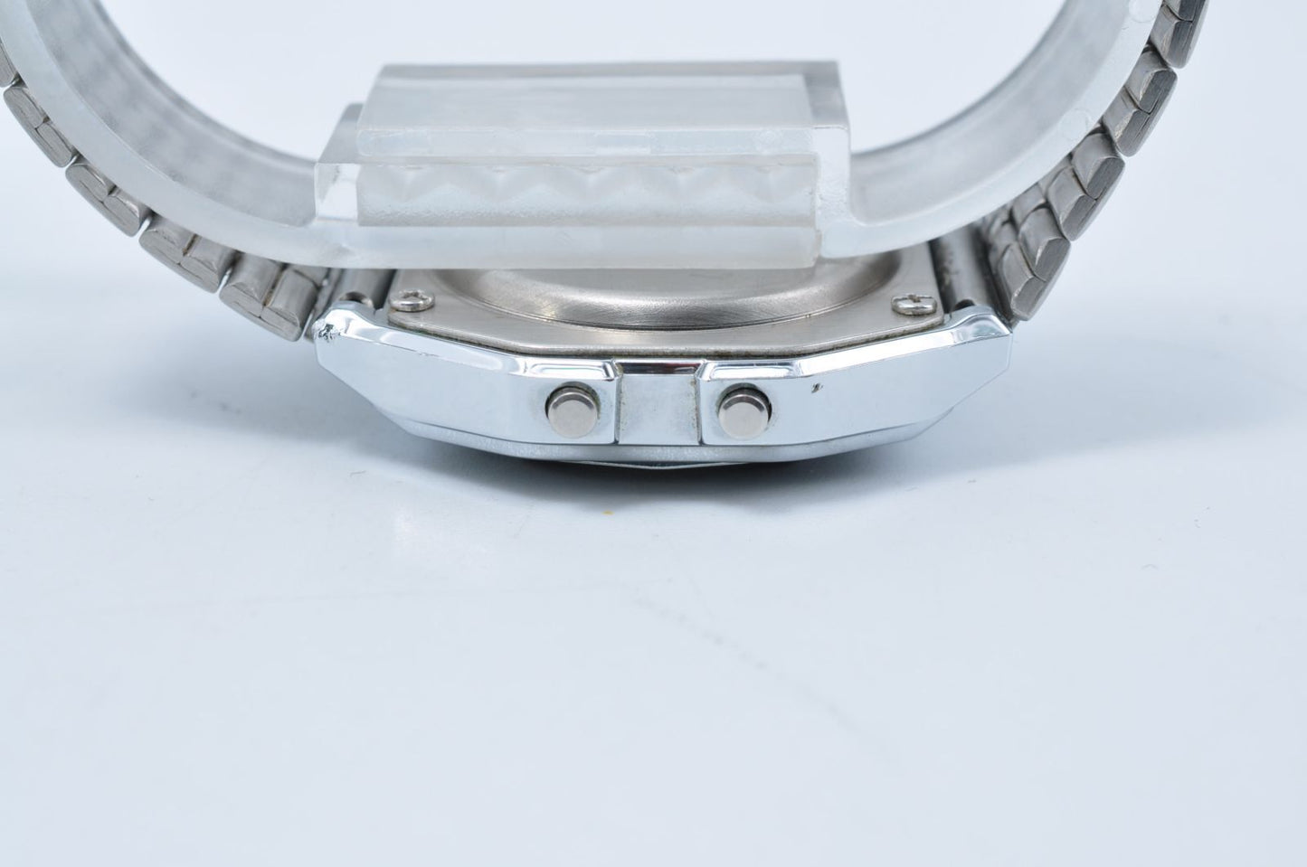 Casio A159W Quartz Digital Watch with Cutted Glass - Japan Import