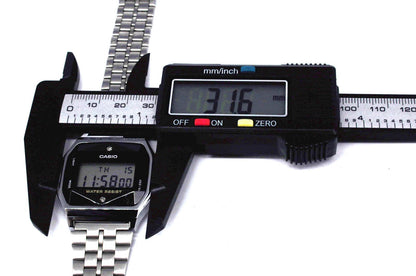 Casio A159W Quartz Digital Watch with Cutted Glass - Japan Import