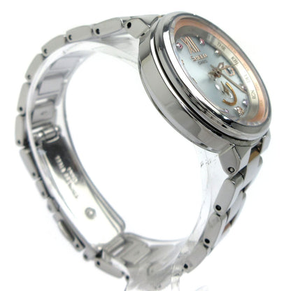 Casio Sheen Voyage Series Ladies Watch Model SHW-1507BSG-7AJF Solar Radio-Controlled Silver Pink Gold Bicolor