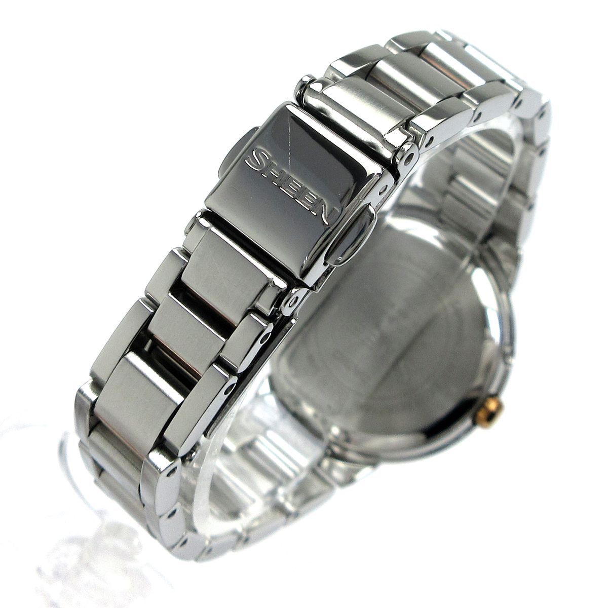 Casio Sheen Voyage Series Ladies Watch Model SHW-1507BSG-7AJF Solar Radio-Controlled Silver Pink Gold Bicolor