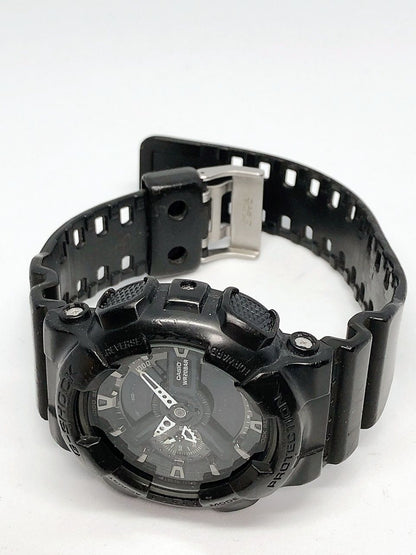 Casio G-Shock GA-110 Watch in Matte Black with Digital and Analog Display — Japan Import