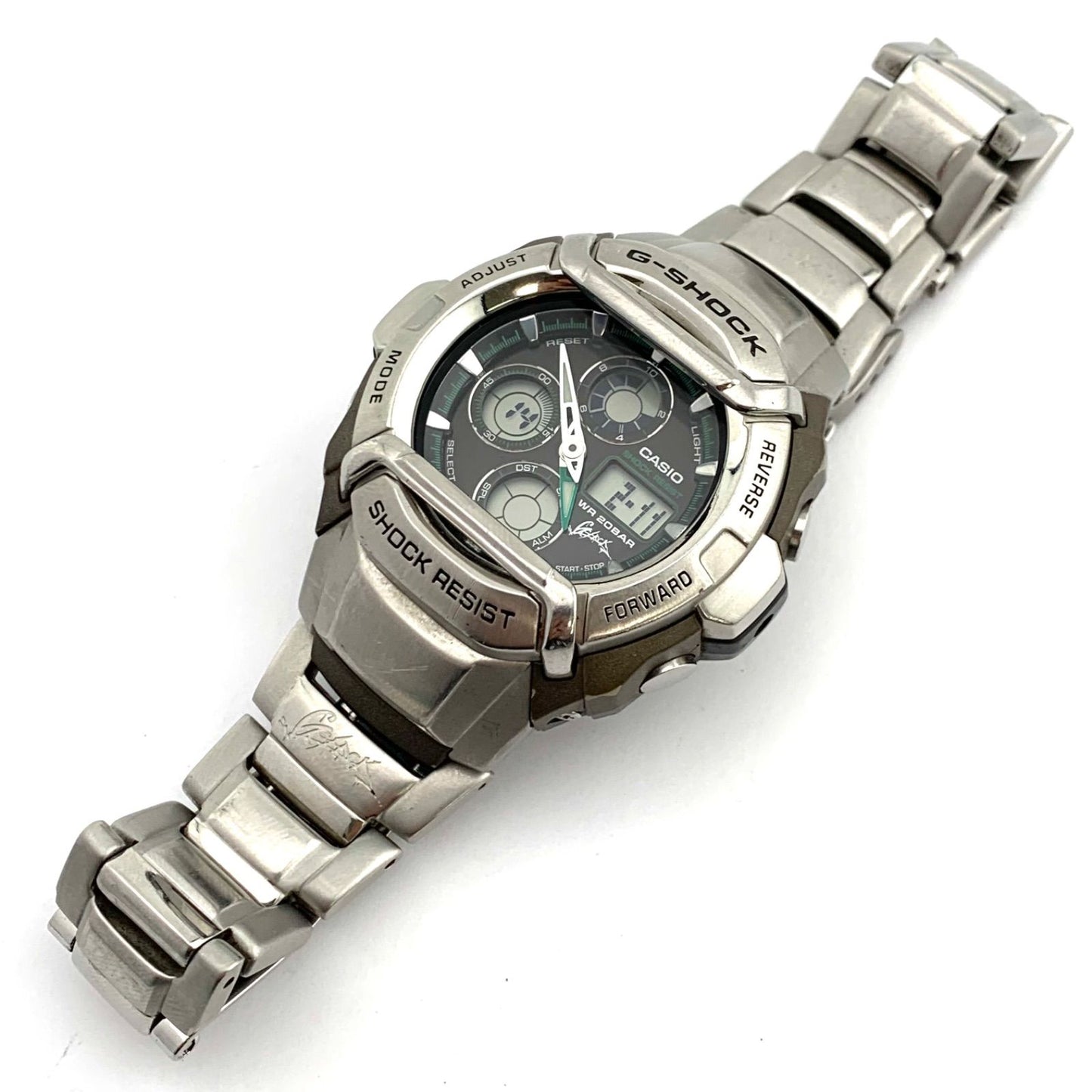 Casio G-Shock G-501XD Digital Watch WR 20BAR Shock Resistant Body Steel Band — Japan Import