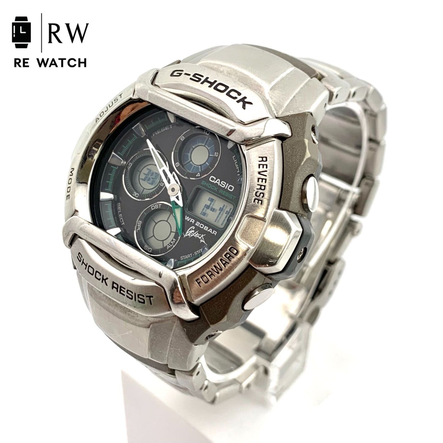 Casio G-Shock G-501XD Digital Watch WR 20BAR Shock Resistant Body Steel Band — Japan Import