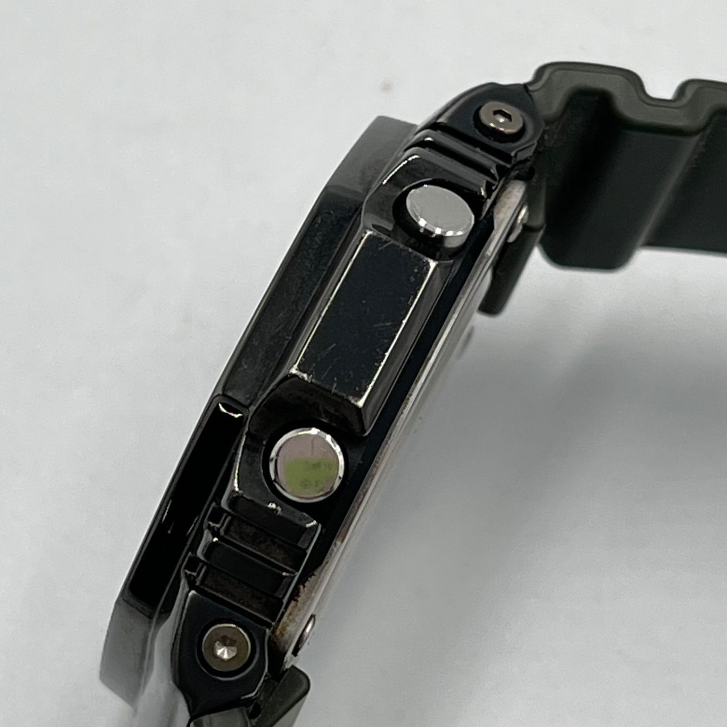 Casio G-Shock GM-2100DB Watch with Green Dial and Metal Bezel 20 Bar Japan Import