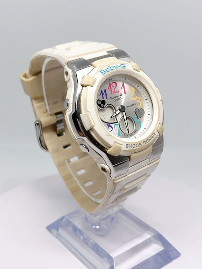 Casio Baby-G BGA-116 Multi-Color Heart Design Watch with Digital and Analog Display — Japan Import