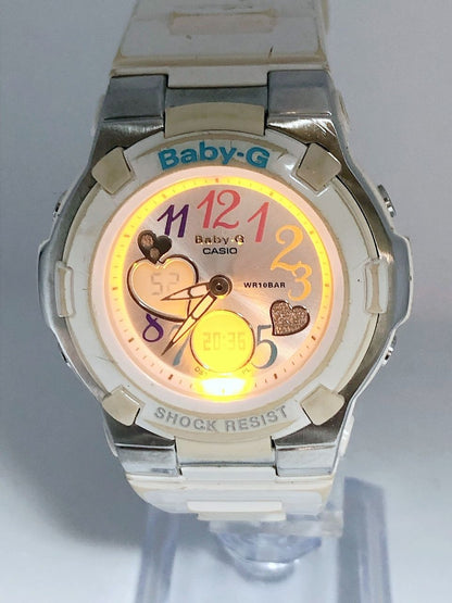 Casio Baby-G BGA-116 Multi-Color Heart Design Watch with Digital and Analog Display — Japan Import