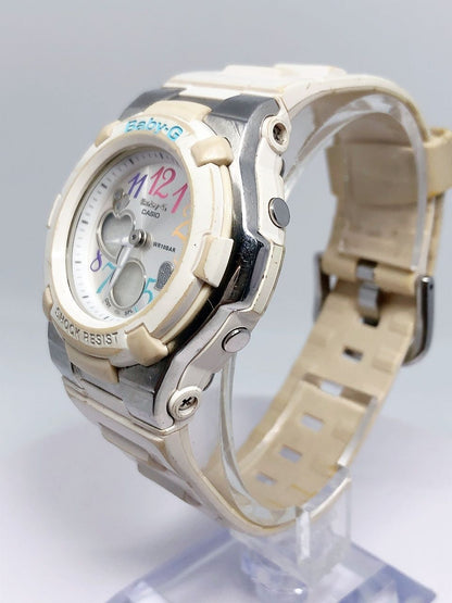 Casio Baby-G BGA-116 Multi-Color Heart Design Watch with Digital and Analog Display — Japan Import