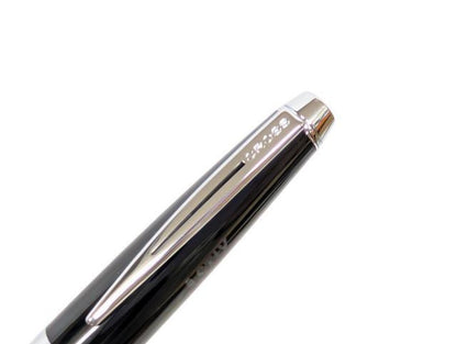 Used Cross ballpoint pen model Z1972 in black and silver with genuine ink, 14 cm length