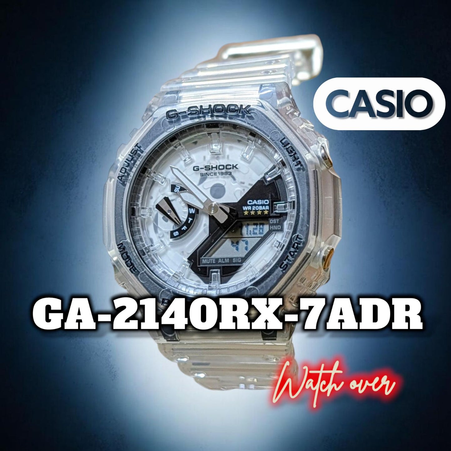 Casio G-Shock G-Shock 40th Anniversary Clear Remix GA-2140RX-7ADR Model