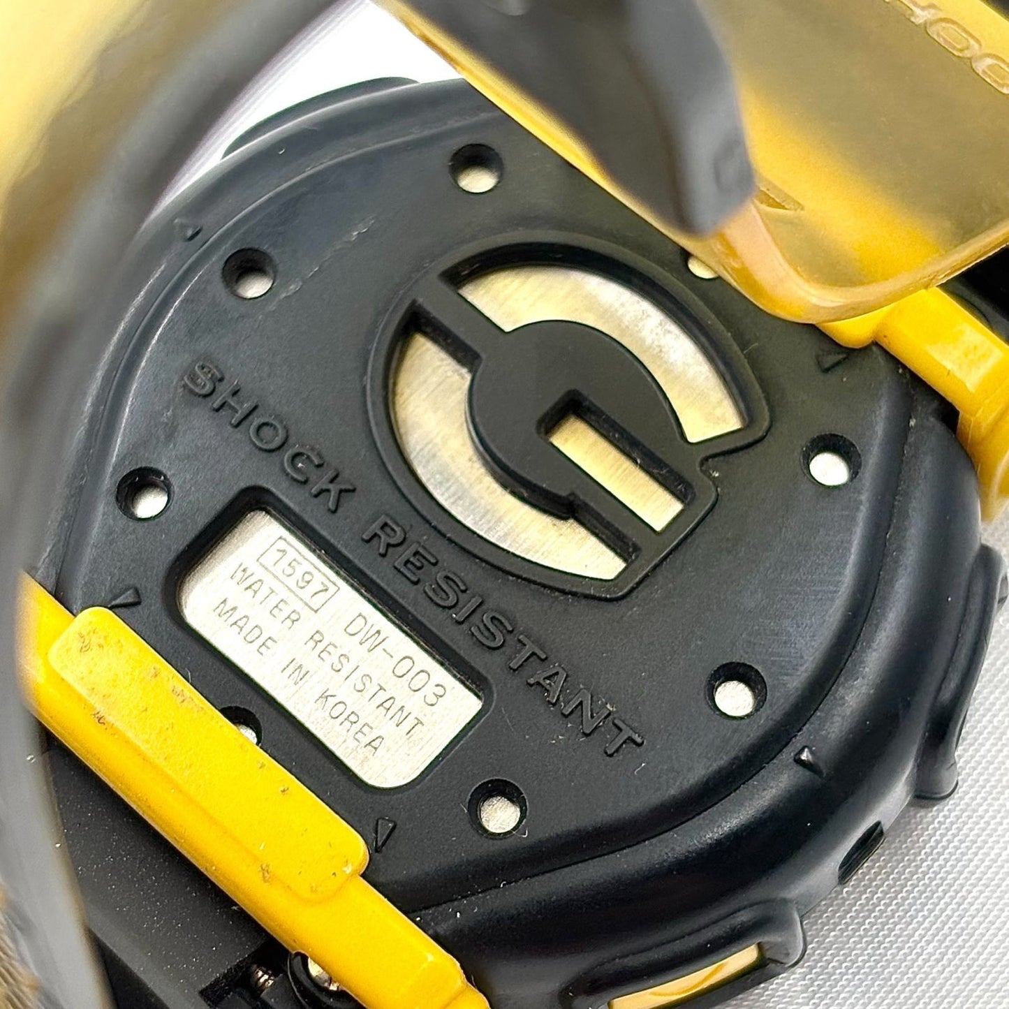 Casio G-Shock DW-003 Digital Quartz Watch Men 20 ATM Water Resistant Shockproof Yellow and Black — Japan Import