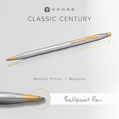 Cross Classic Century Medalist Silver Gift Box Premium High-End Oil-Based Ballpoint Pen