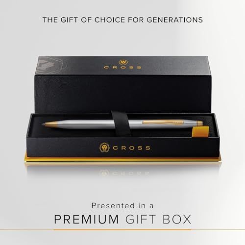 Cross Classic Century Medalist Silver Gift Box Premium High-End Oil-Based Ballpoint Pen