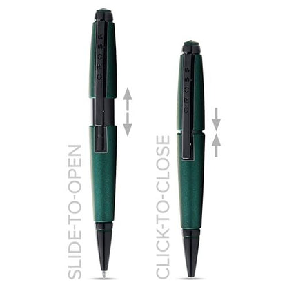 Cross Edgy Water-Based Pen Model NAT0555-13 with Matte Green Lacquer — Japan Import