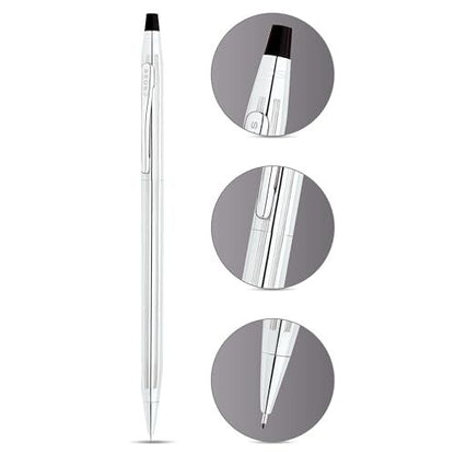 Cross Classic Century Glossy Chrome Mechanical Pencil 0.7mm Gift Box Included — Japan Import