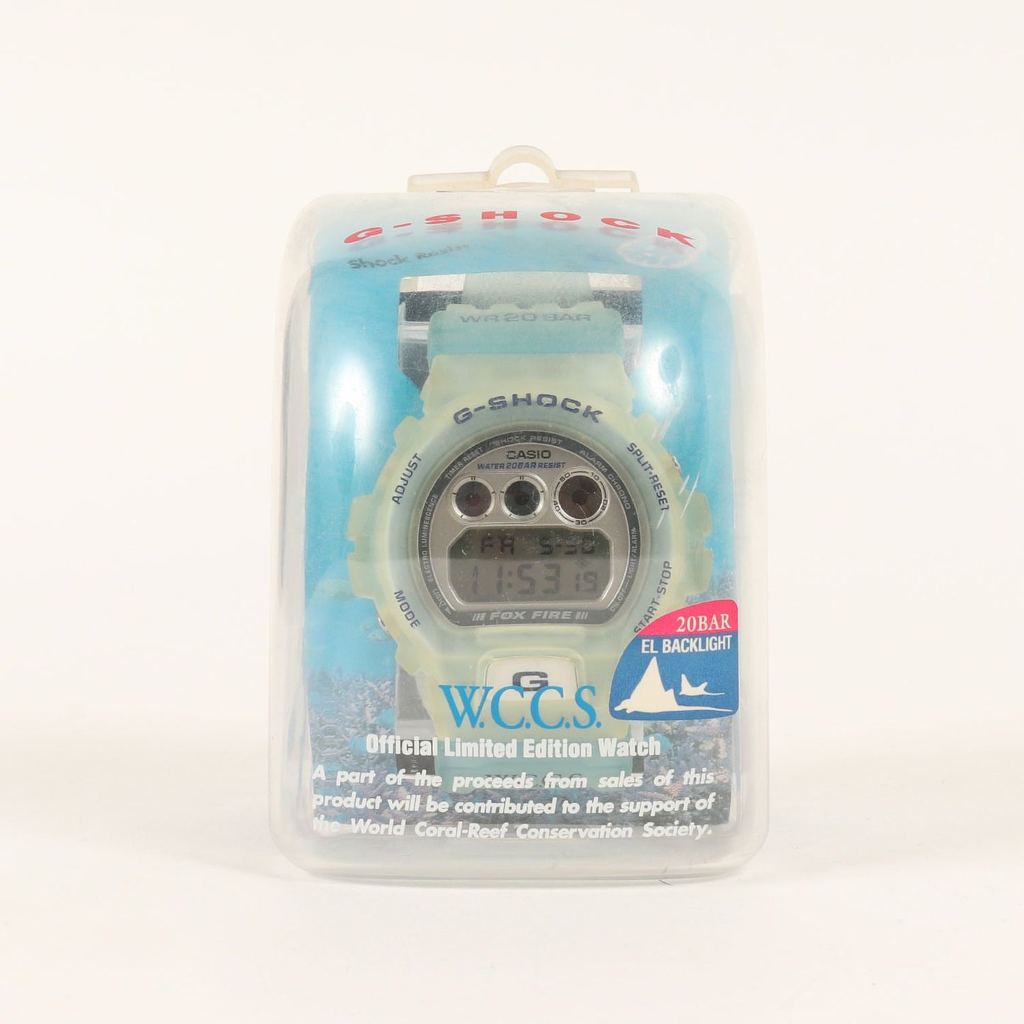 Casio G-SHOCK Series DW-6900WC-2AT W.C.C.S Collaboration Skeleton Clear Blue Watch — Japan Import