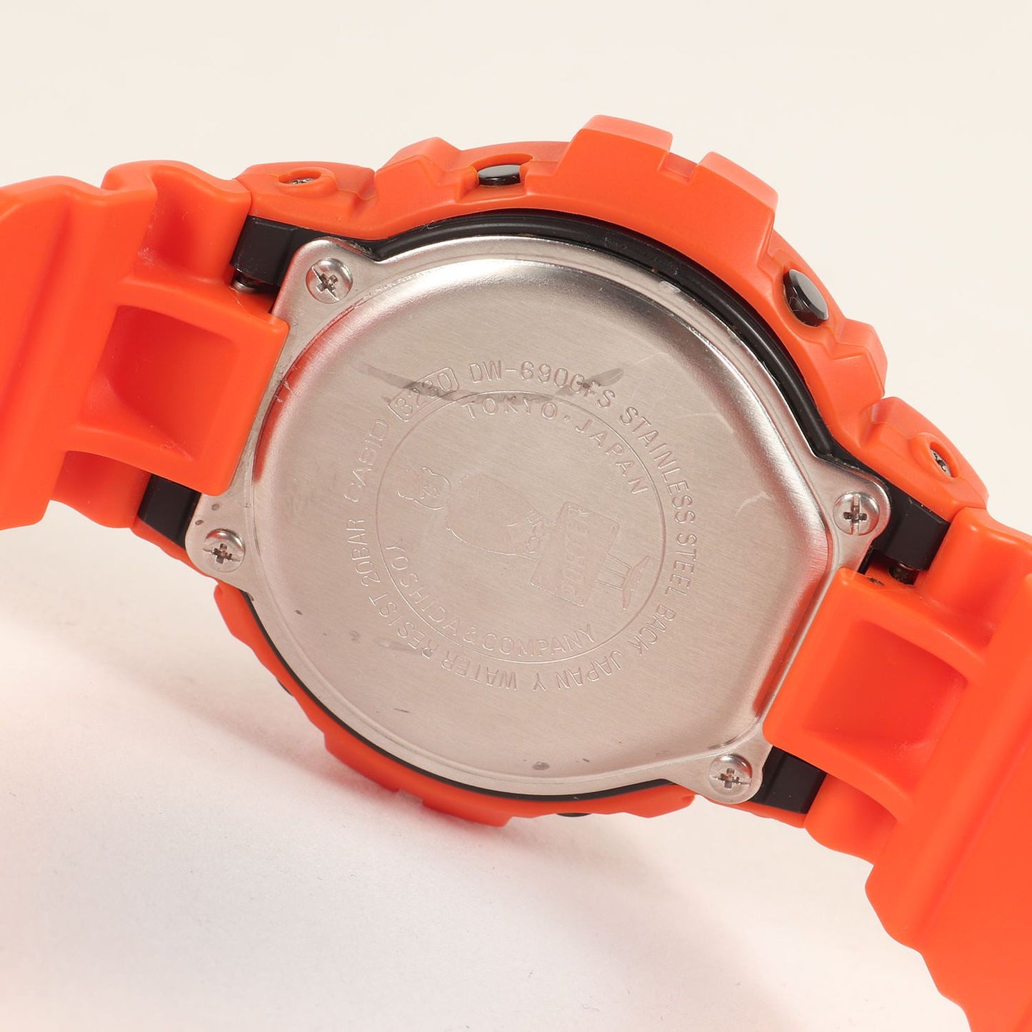 G-Shock Porter DW-6900FS Collab Watch - Orange Casio Quartz Men's Pre-Owned