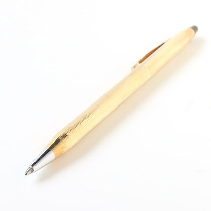 Cross MOA26049 Classic Century Ballpoint Pen 1/20 10K Gold-Plated Black Twist Style — Japan Import