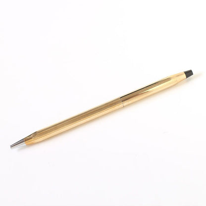 Cross MOA26049 Classic Century Ballpoint Pen 1/20 10K Gold-Plated Black Twist Style — Japan Import