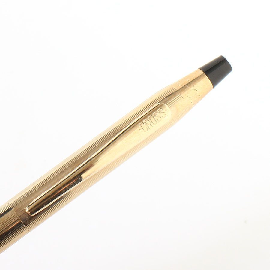 Cross MOA26049 Classic Century Ballpoint Pen 1/20 10K Gold-Plated Black Twist Style — Japan Import