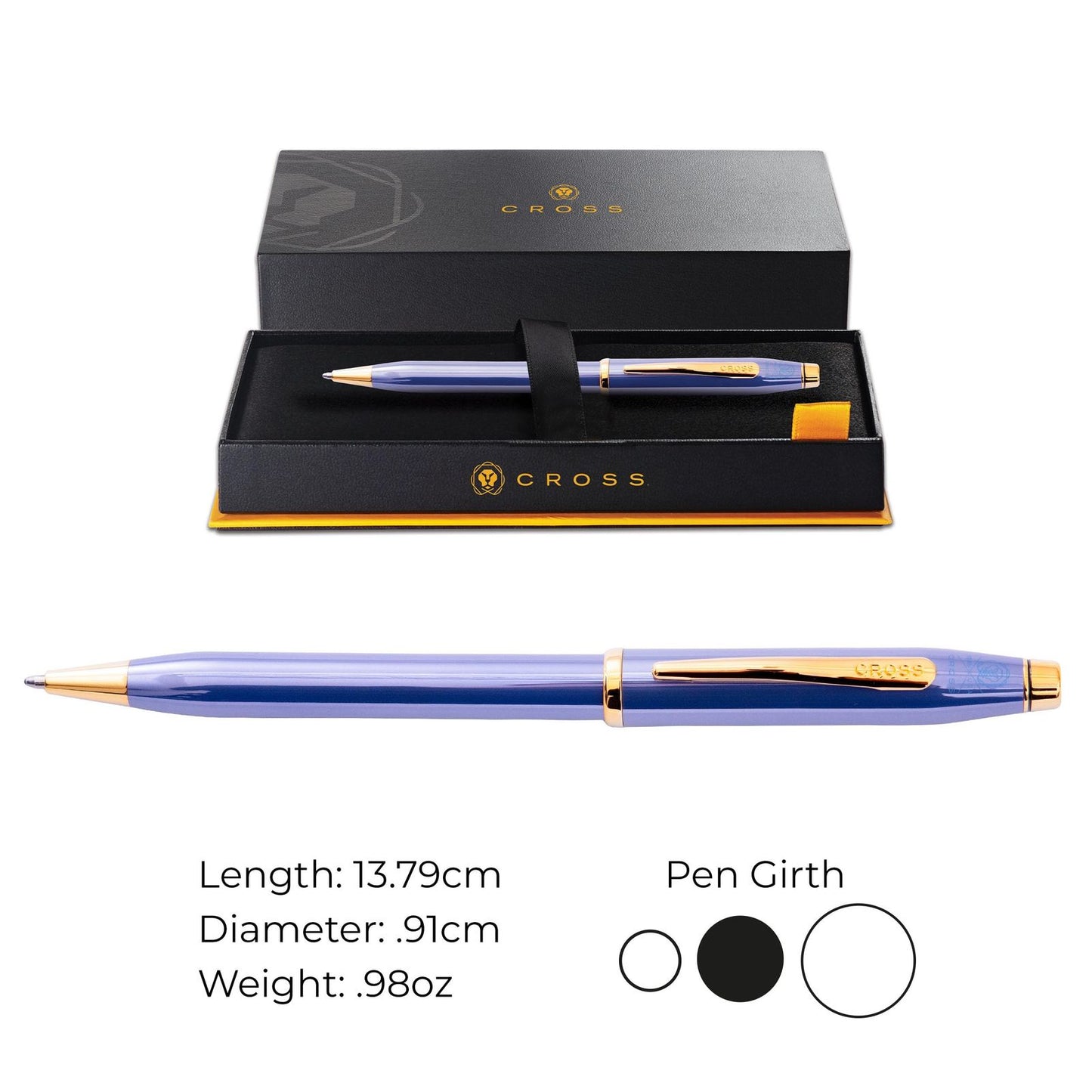 Cross Century II Lavender Blue Premium Gift Box Elegant Marker Pen