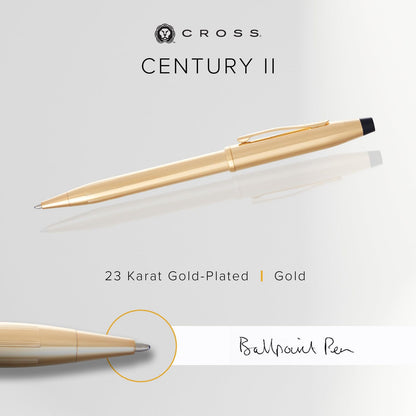 Cross Century II 23K Gold-Plated Elegant Pen in Premium Gift Box