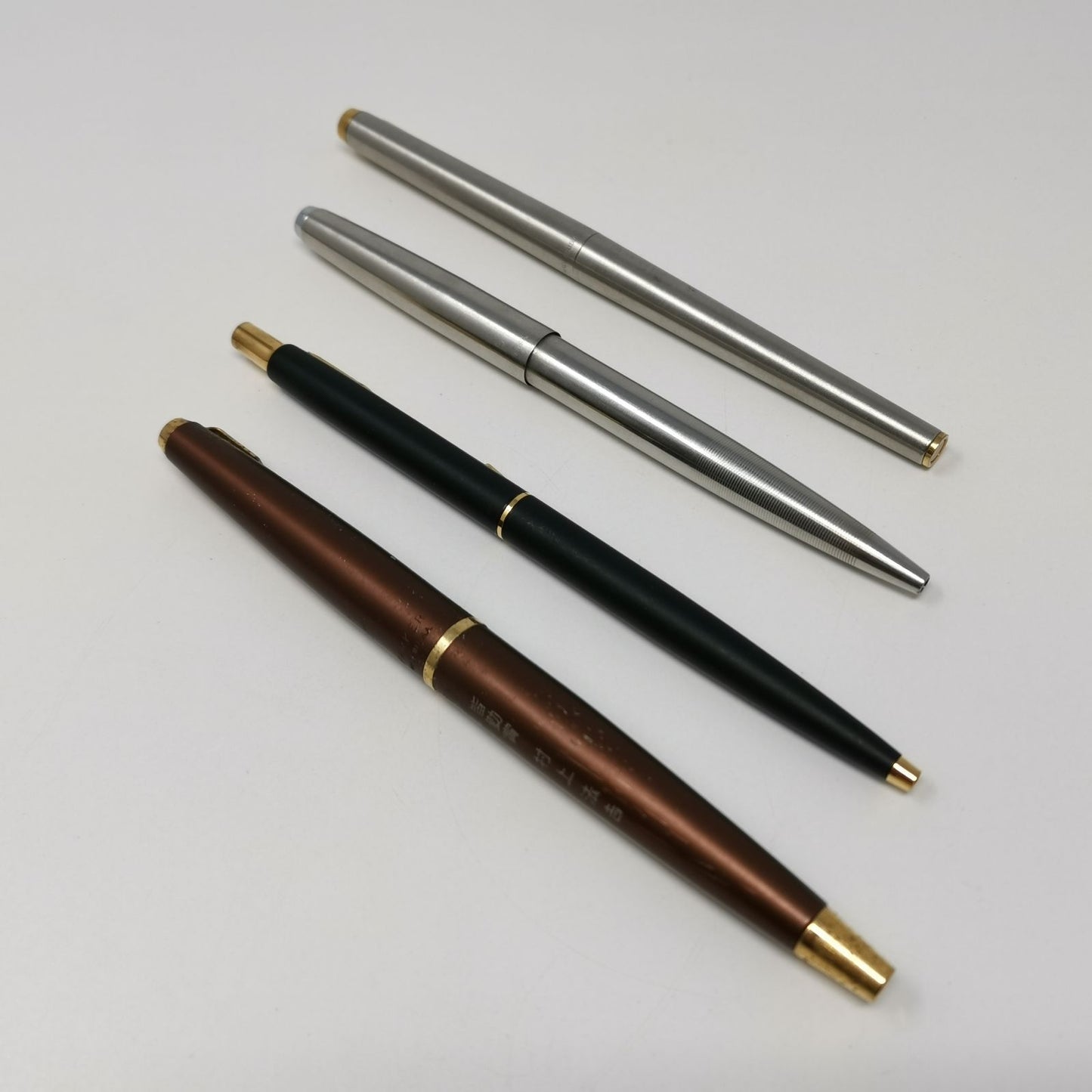 Parker Cross Ballpoint Pen and Fountain Pen Set Model KK104 with Outer Box — Japan Import