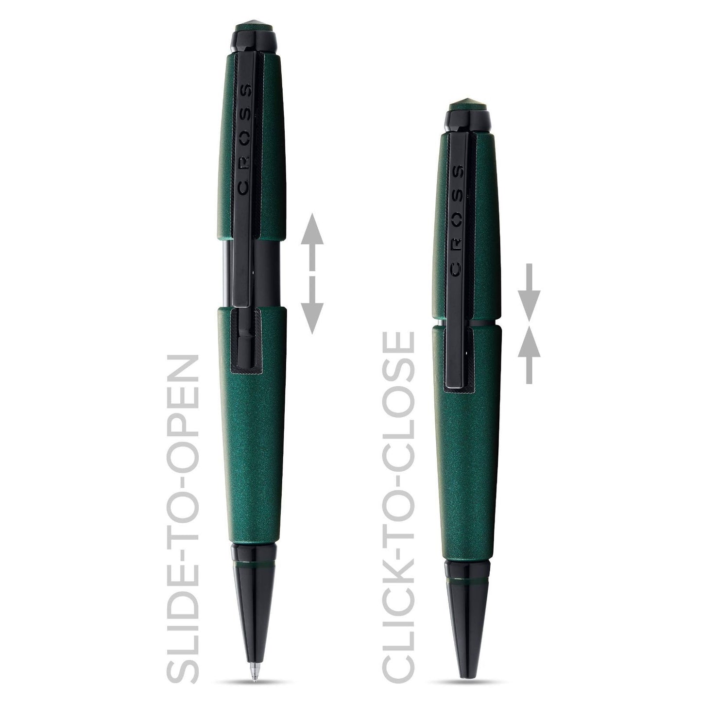 Cross Edge Ballpoint Pen Water-Based Edgel Matte Green Lacquer NAT0555-13 — Japan Import