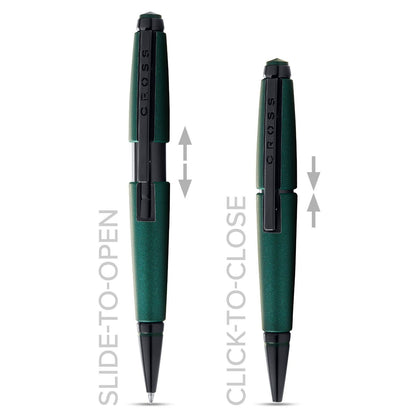 Cross Edge Ballpoint Pen Water-Based Edgel Matte Green Lacquer NAT0555-13 — Japan Import