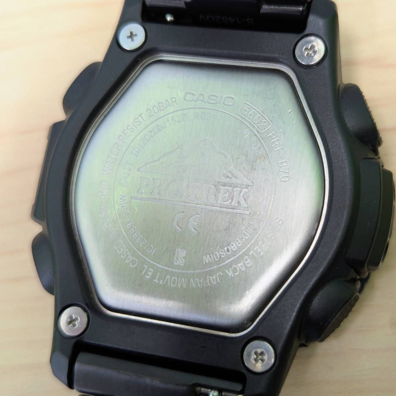 Casio Pro Trek Angler Line PRT-B70 Metal Bracelet Watch with Fishing Features — Japan Import