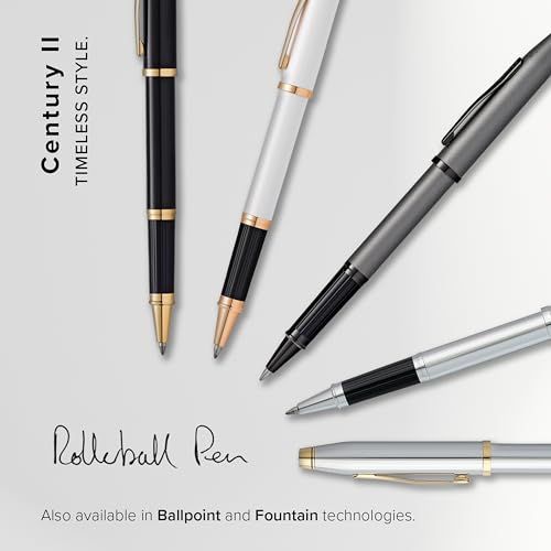 Cross Century II 23K Gold Plated Elegant Ballpoint Pen with Premium Gift Box — Japan Import