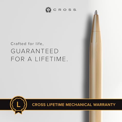 Cross Century II 23K Gold Plated Elegant Ballpoint Pen with Premium Gift Box — Japan Import