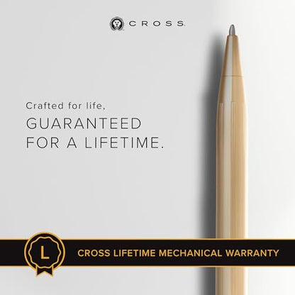 Cross Century II 23K Gold Plated Elegant Ballpoint Pen with Premium Gift Box — Japan Import