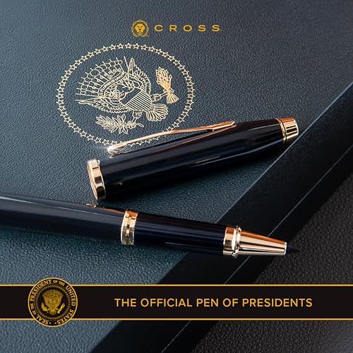 Cross Century II 23K Gold Plated Elegant Ballpoint Pen with Premium Gift Box — Japan Import