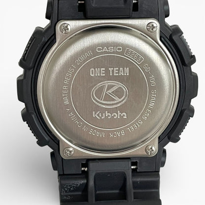 Casio G-Shock GD-100 Kubota Model Watch with Black and Orange Colors — Japan Import