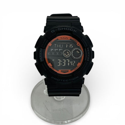 Casio G-Shock GD-100 Kubota Model Watch with Black and Orange Colors — Japan Import