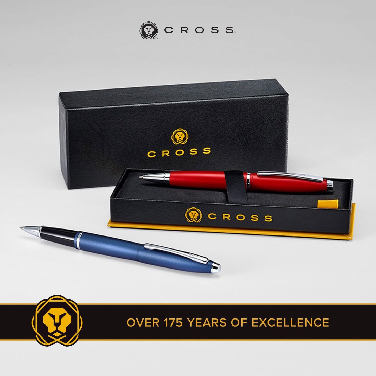Cross Calais Blue Fountain Pen Medium Nib with Gift Box — Japan Import