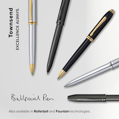 Cross Takumi Ballpoint Pen Oil-Based Tajent 572TW Black Lacquer